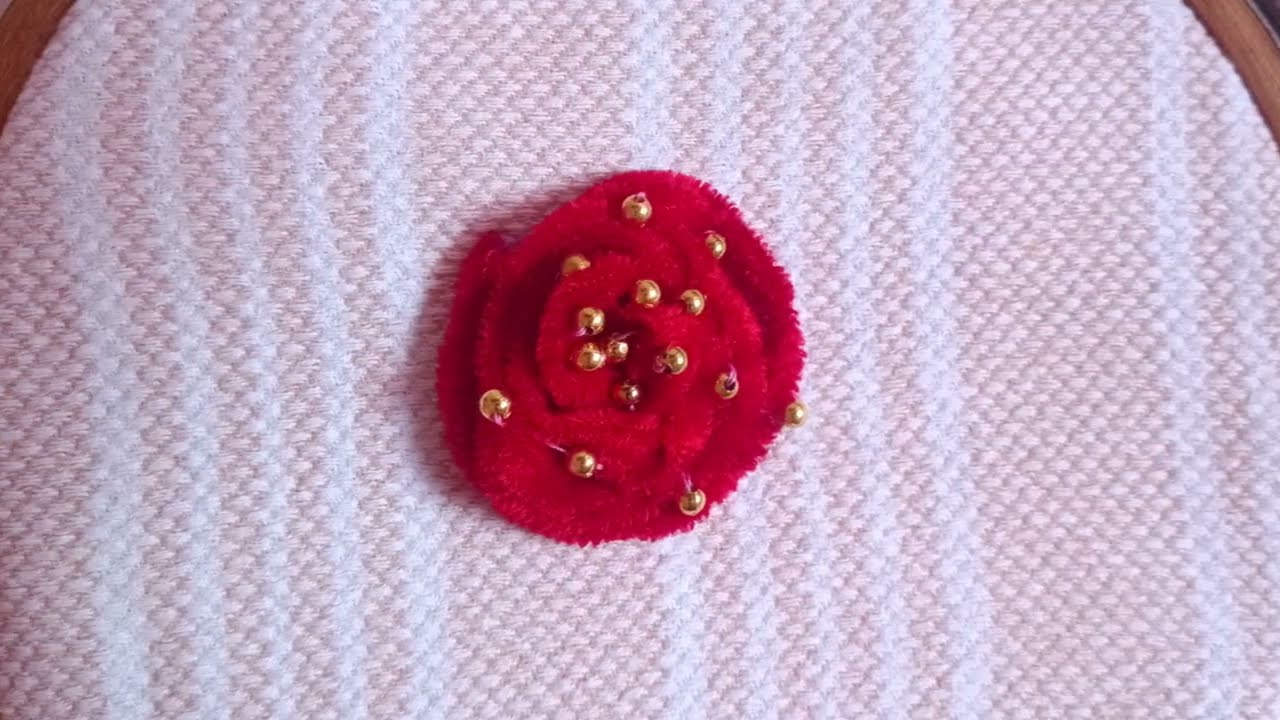 🌸 Easy Embroidery Design | Simple Hand Embroidery for Beginners #stitching #embroidery #design