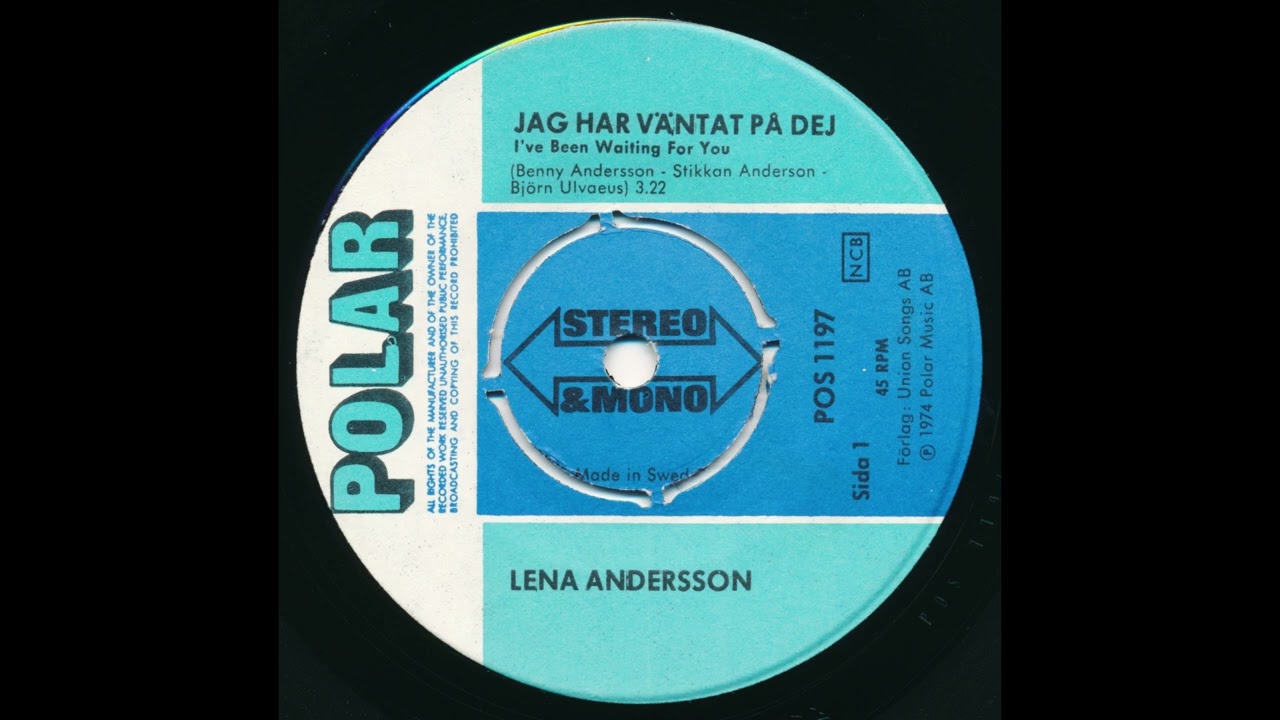 Lena Andersson - Jag har väntat på dej (I've Been Waiting For You) (1974)
