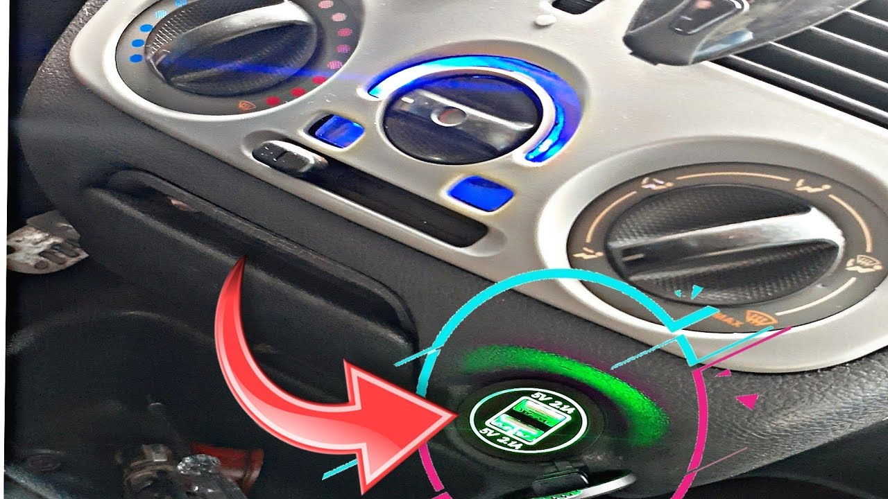 troquei o cinseiro do palio por uma tomada USB