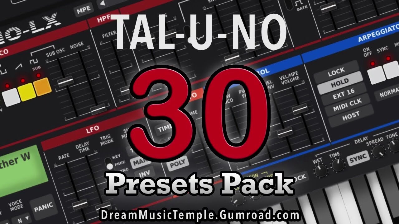 🎹30 New Presets for Tal-UNO-LX. #sounddesigned #presets for you. #download  #Juno #TalUnoLX #synth