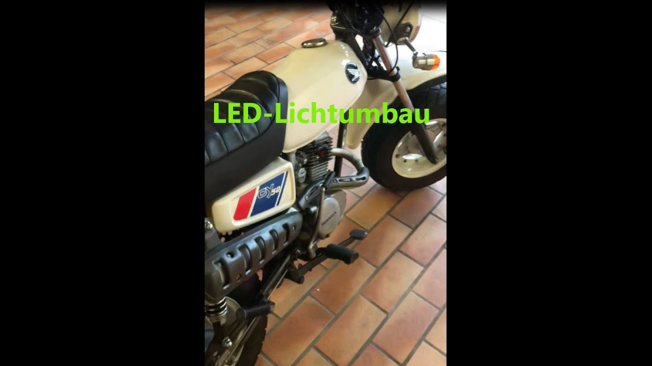 Honda CY50 / CB50 Umbau LED - Licht + Blinker