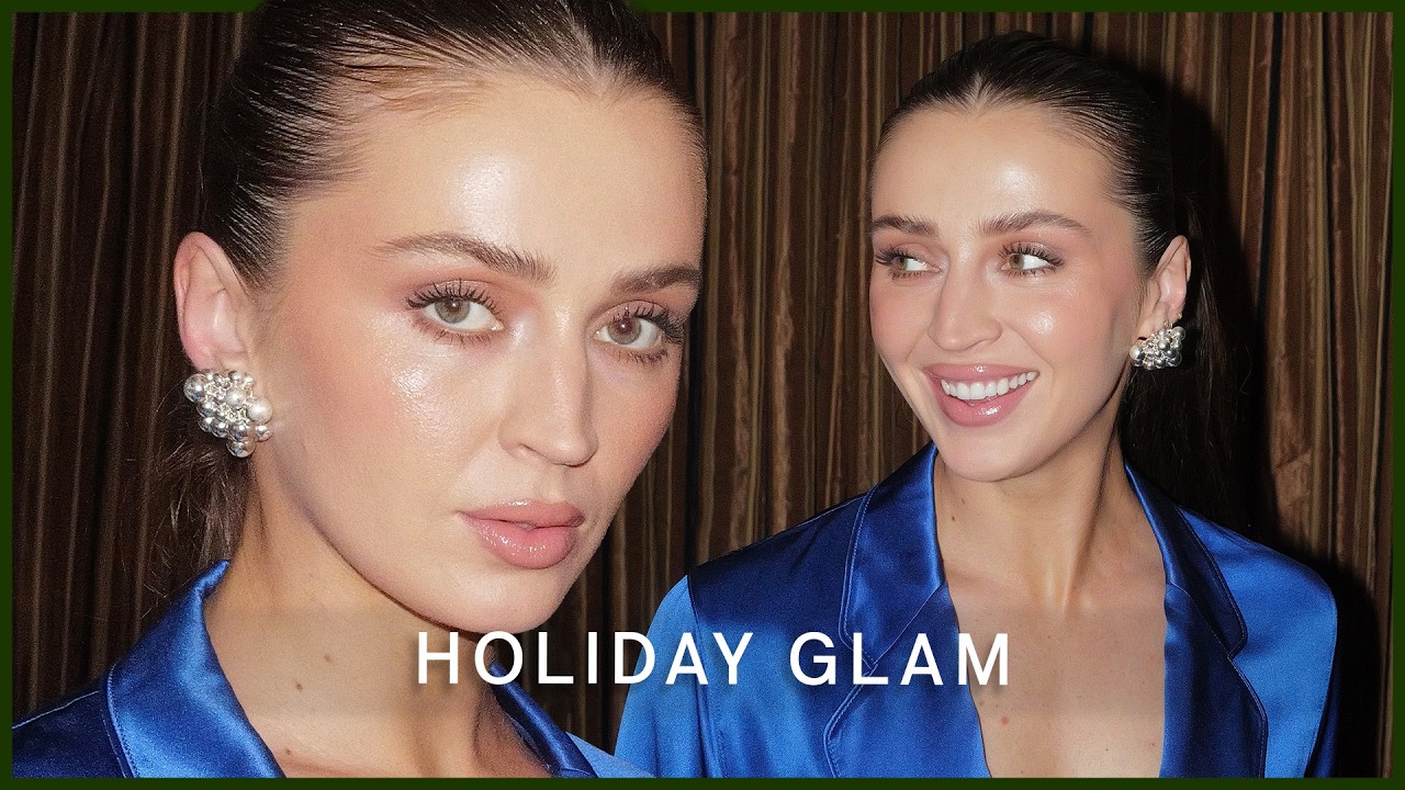 easy glam for any occasion 🪩✨ go-to makeup look for the holidays