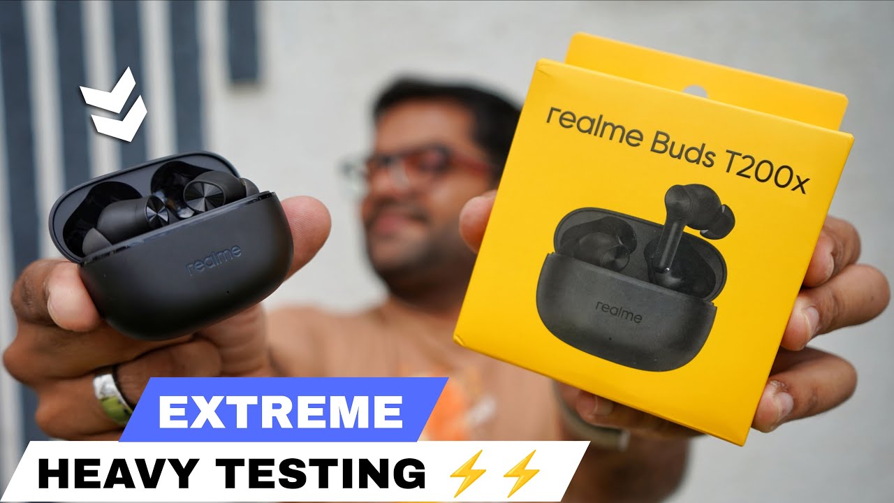realme Buds T200x with ANC & App Support ⚡⚡ Heavy Testing ⚡⚡