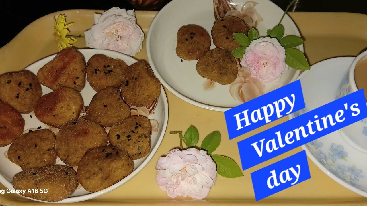Multigrain atta snacks # Multigrain atta cookies #healthy biscuits for valentine's day #