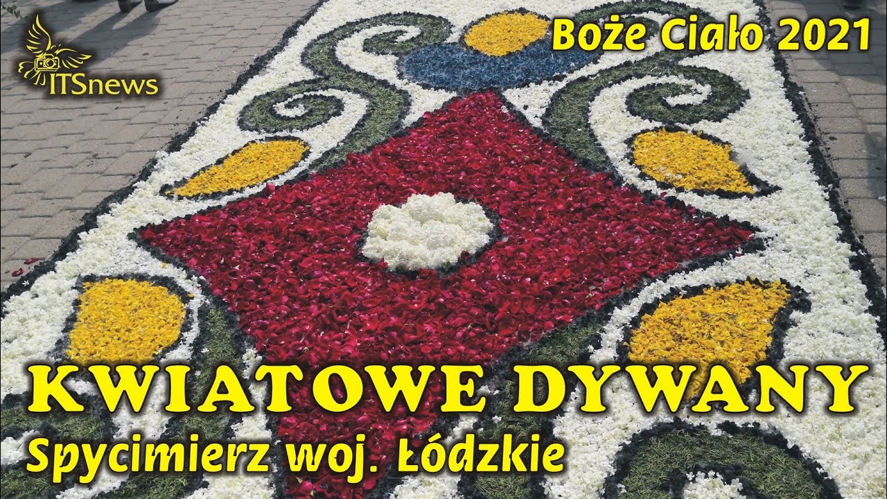 Kwiatowe Dywany. Boże Ciało 2021. Spycimierz woj. łódzkie. k/ Uniejowa.