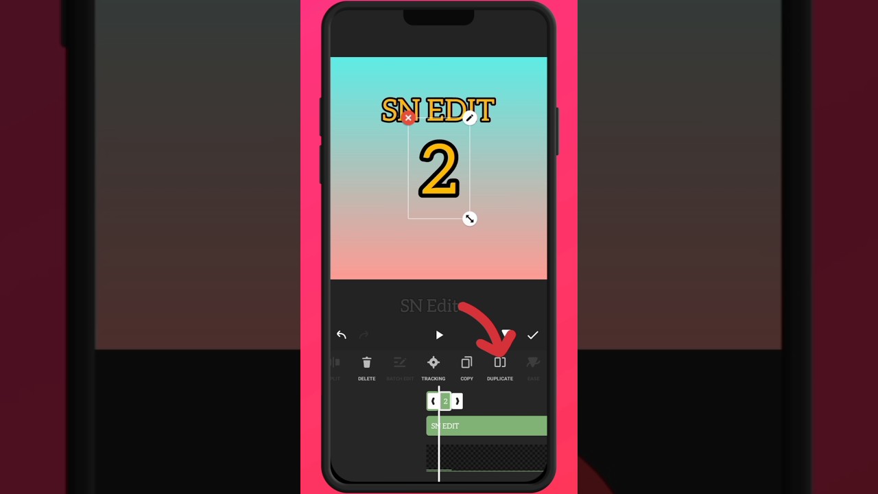 Count up number animation editing tutorial android. Number template editing tutorial mobile #shorts
