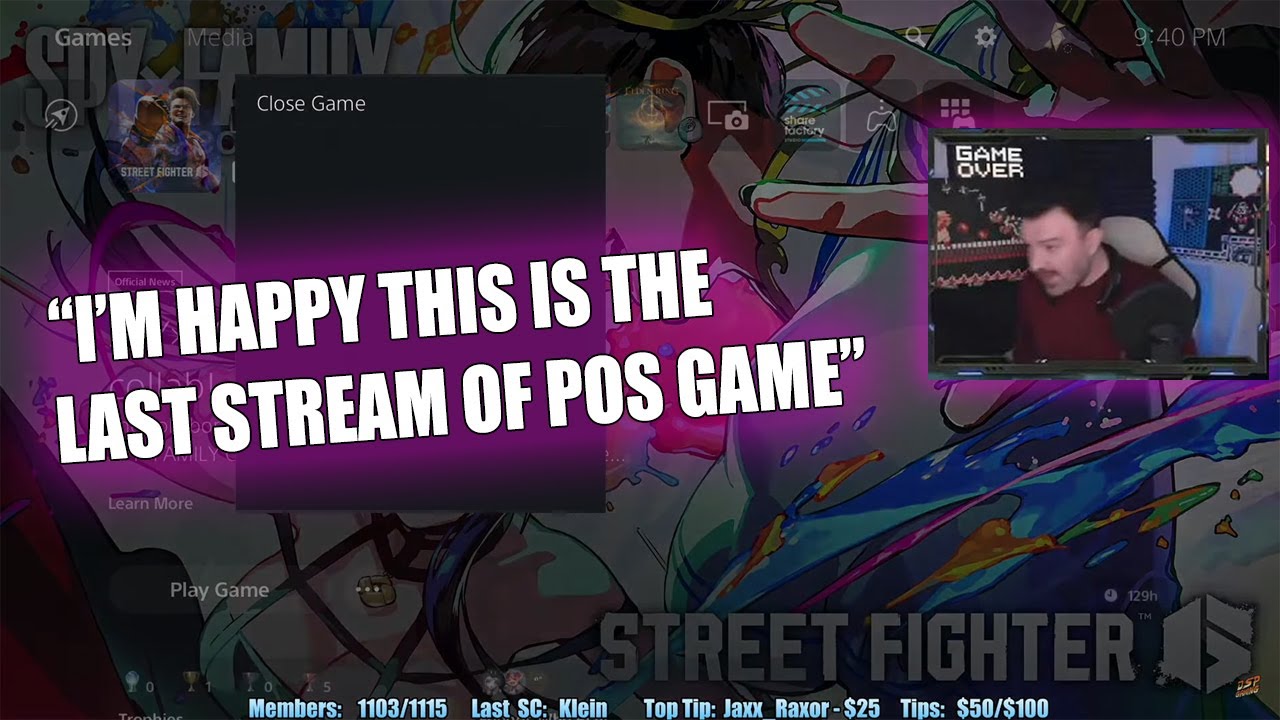 DSP Completely Insufferable Rage Insulting Rivals in His Last SF6 Stream, Support Nowhere to Be Seen