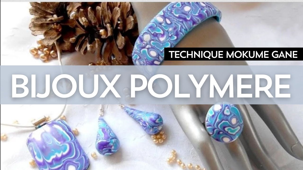 BIJOUX POLYMERE : TECHNIQUE MOKUME GANE