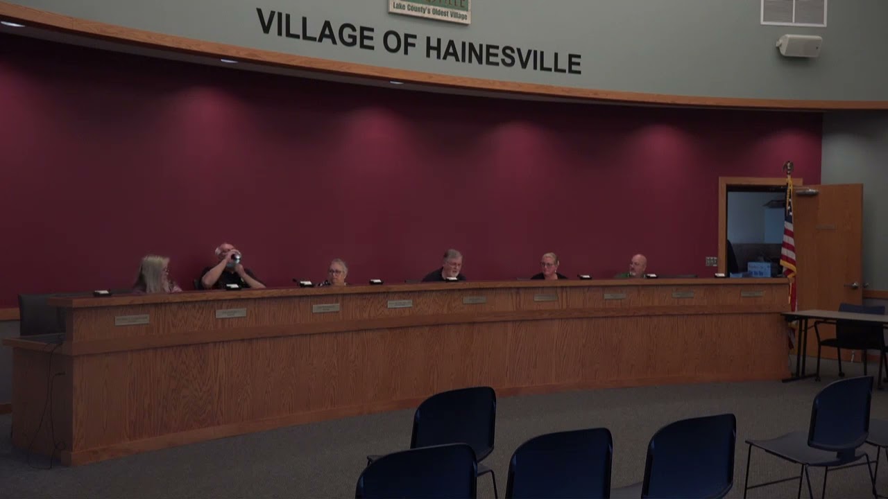 Village of Hainesville Board Meeting May 24th, 2022.