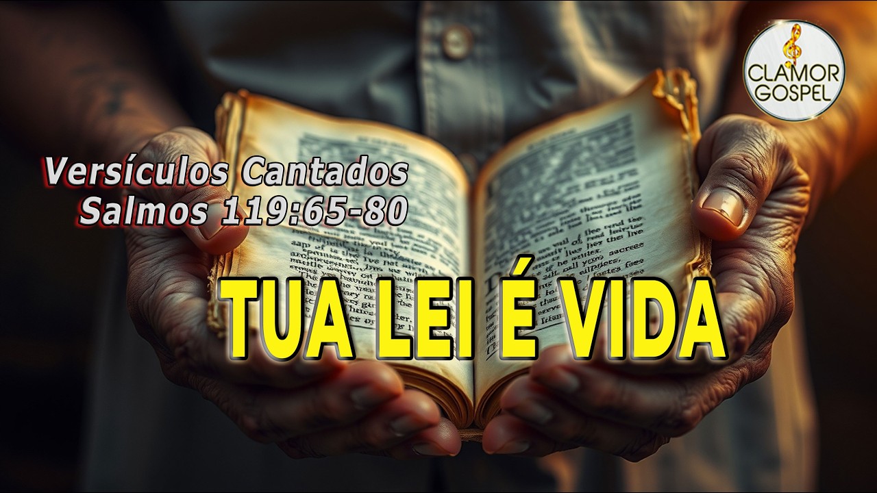 🔥 Versículos Cantados | Salmos 119:65-80 | Tua lei é o meu prazer 🙏