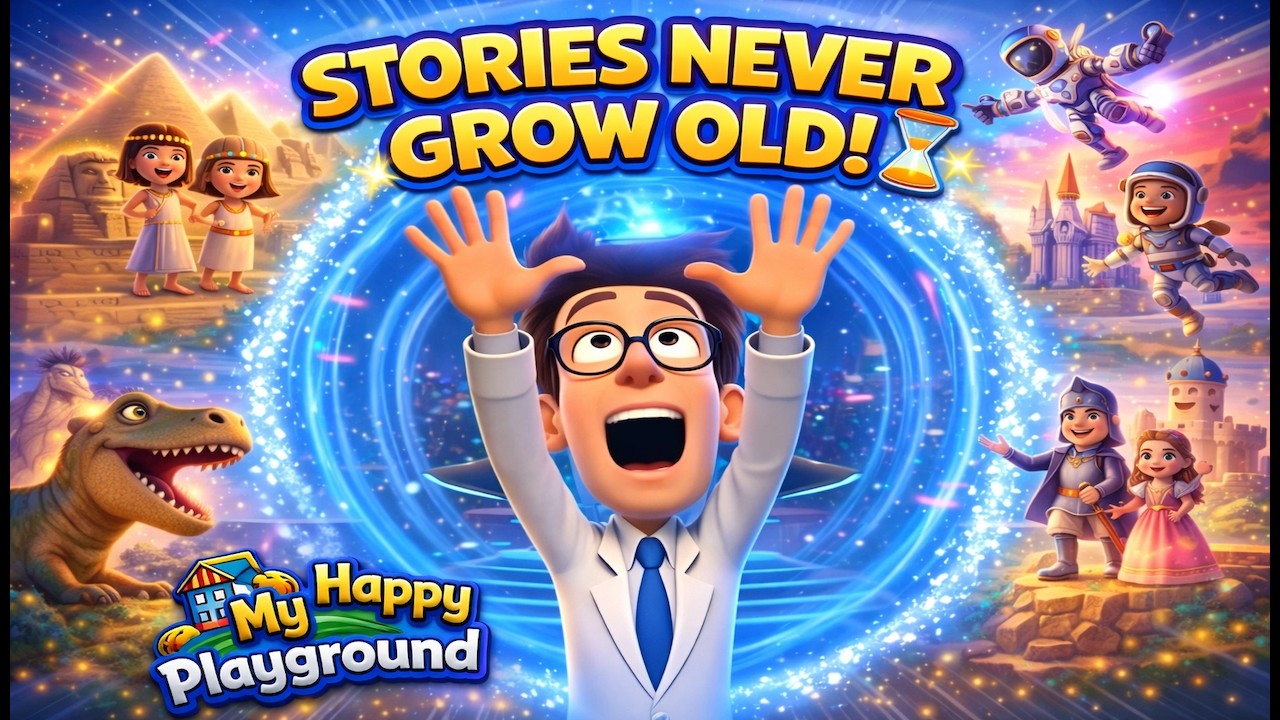 Stories Never Grow Old ⏳🕰️ | Time Travel Song for Kids | My Happy Playground