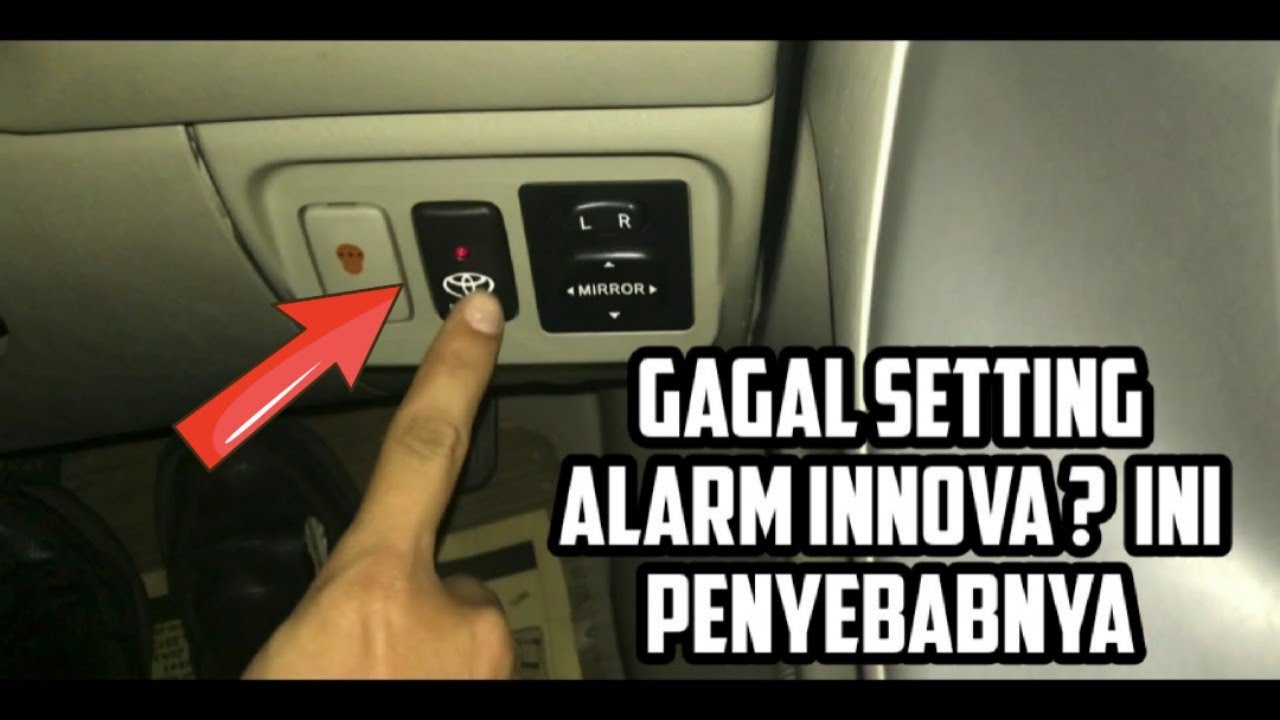 PENYEBAB GAGAL SETTING ALARM MOBIL TOYOTA INNOVA 2013▶️ MENONAKTIFKAN VALET MODE INNOVA