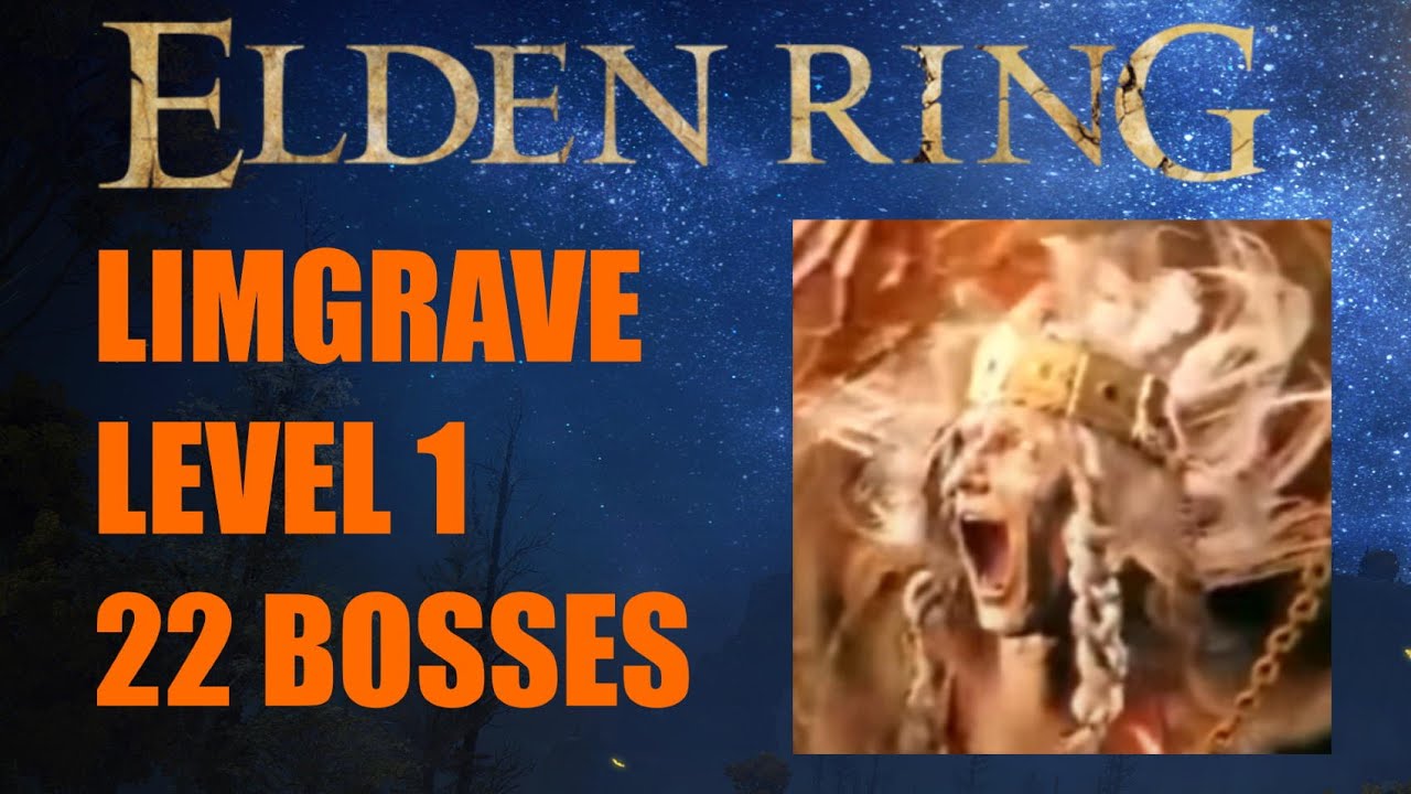 Elden Ring - Limgrave bosses, RL1, Solo, No Damage/Block/AUX