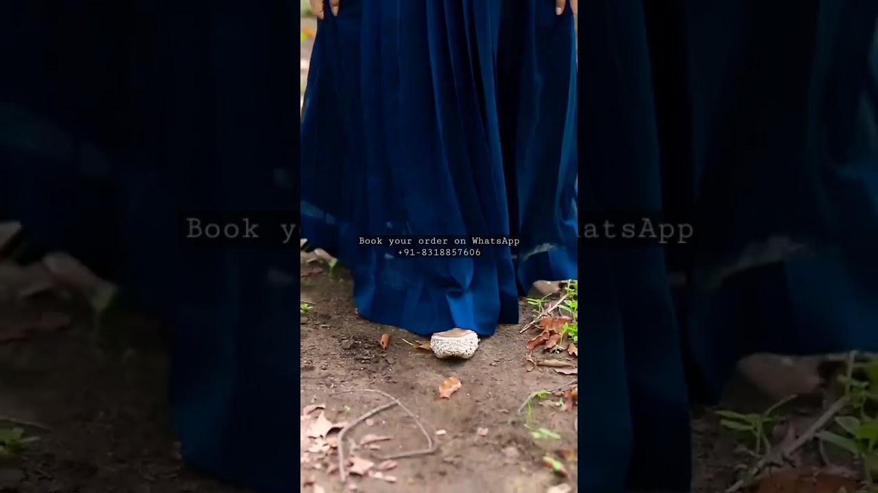 Navy blue anarkali cum Gown #shorts #video #viral #outfit #diwali @TrendingFashion2022