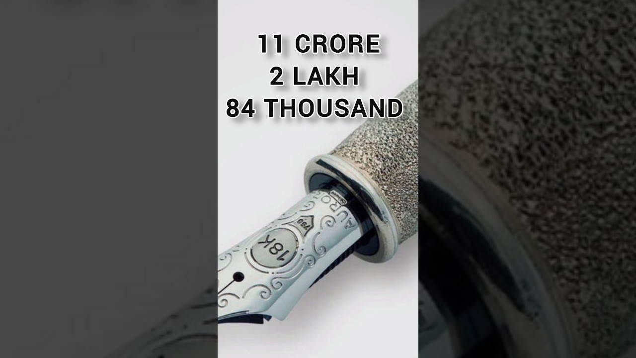 11 करोड़ 2 लाख 84 हजार का पेन।।😱😲।। दुनिया का सबसे महंगा PEN।। #shorts #shortsfeed