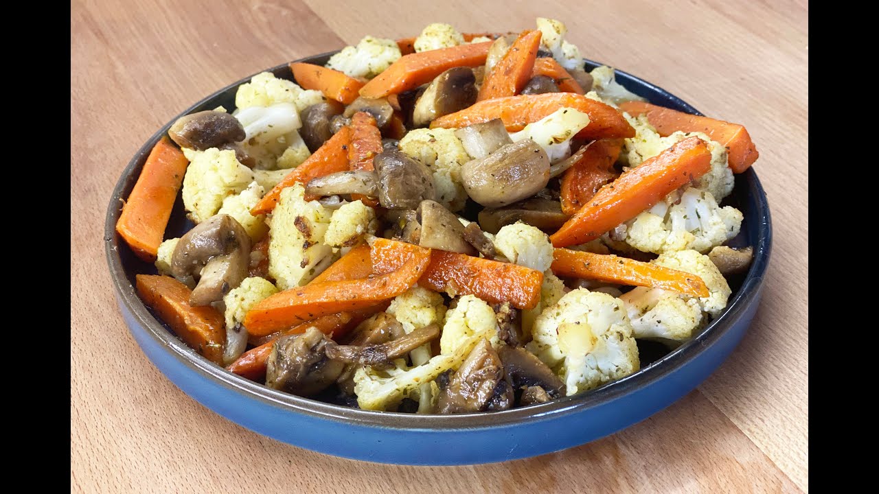 Цветная капуста, грибы, морковь! Вкусный рецепт! Настоящее удовольствие!