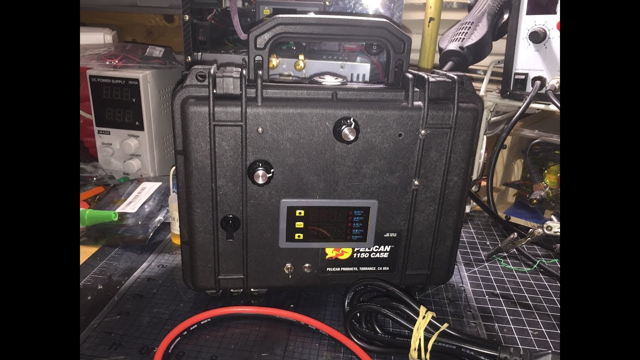DIY 90V 20A Adjustable E-Bike Battery Charger Pelican 1150 ( HSTNS-PL11 )(DIY E-Bike Build Part 3)