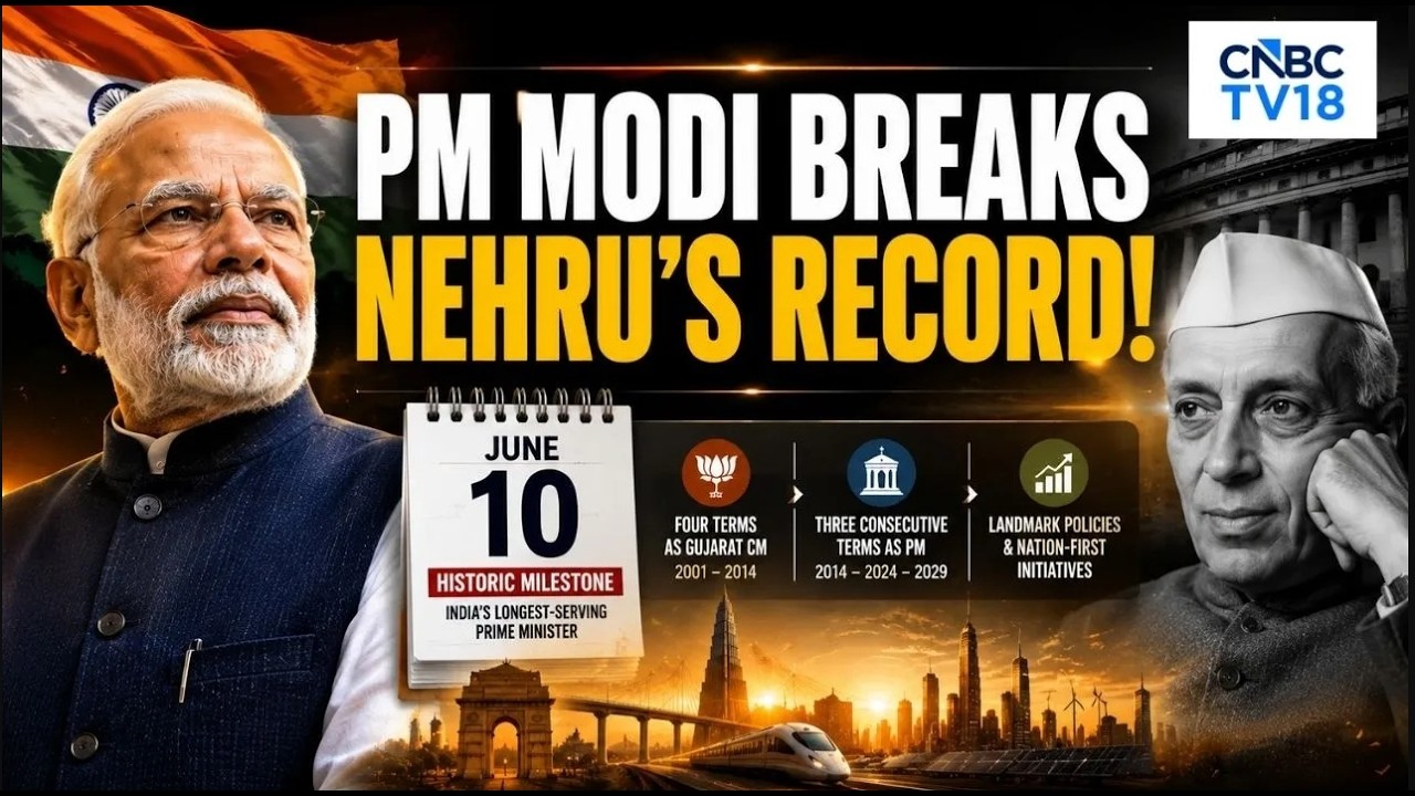 PM Modi Becomes India's Longest-Serving PM On June 10 | Breaking Nehru's Record | N18V
