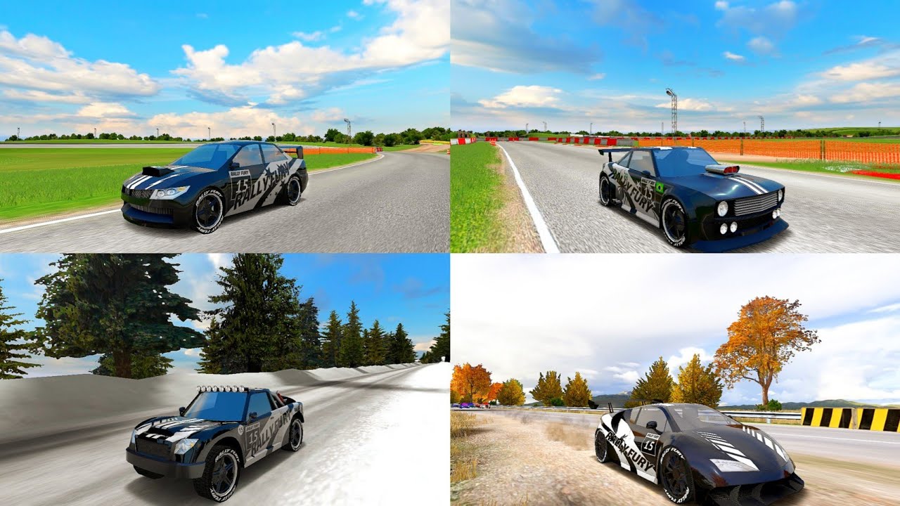 Rally Fury | Jogando com os 4 melhores carros do jogo
