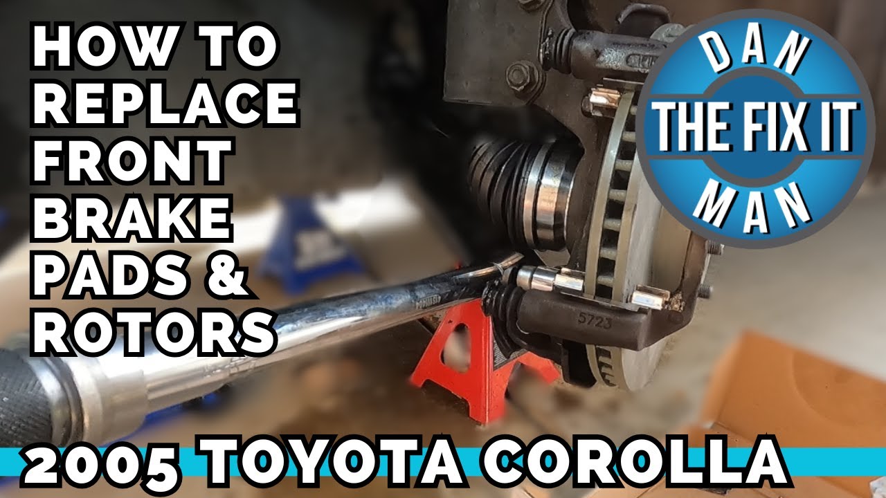 2003 - 2008 Toyota Corolla - How To Replace Front Brake Pads & Rotors Complete DIY with Torque Specs