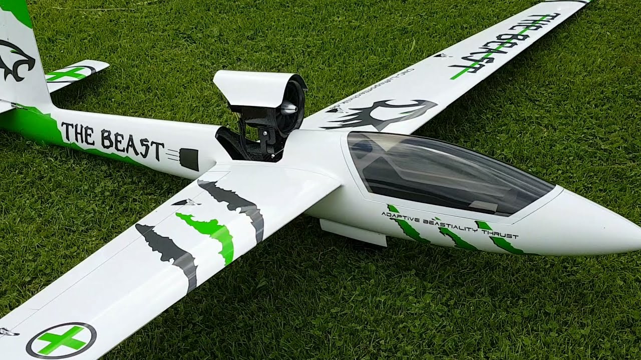 Swift from Glider-IT fired with +Jet100 Folding EDF is smoking green in the Alps