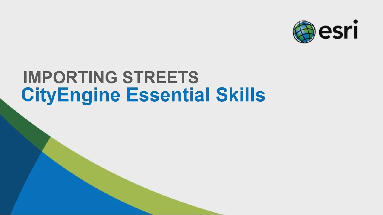 #6 CityEngine Essential Skills: Importing Streets