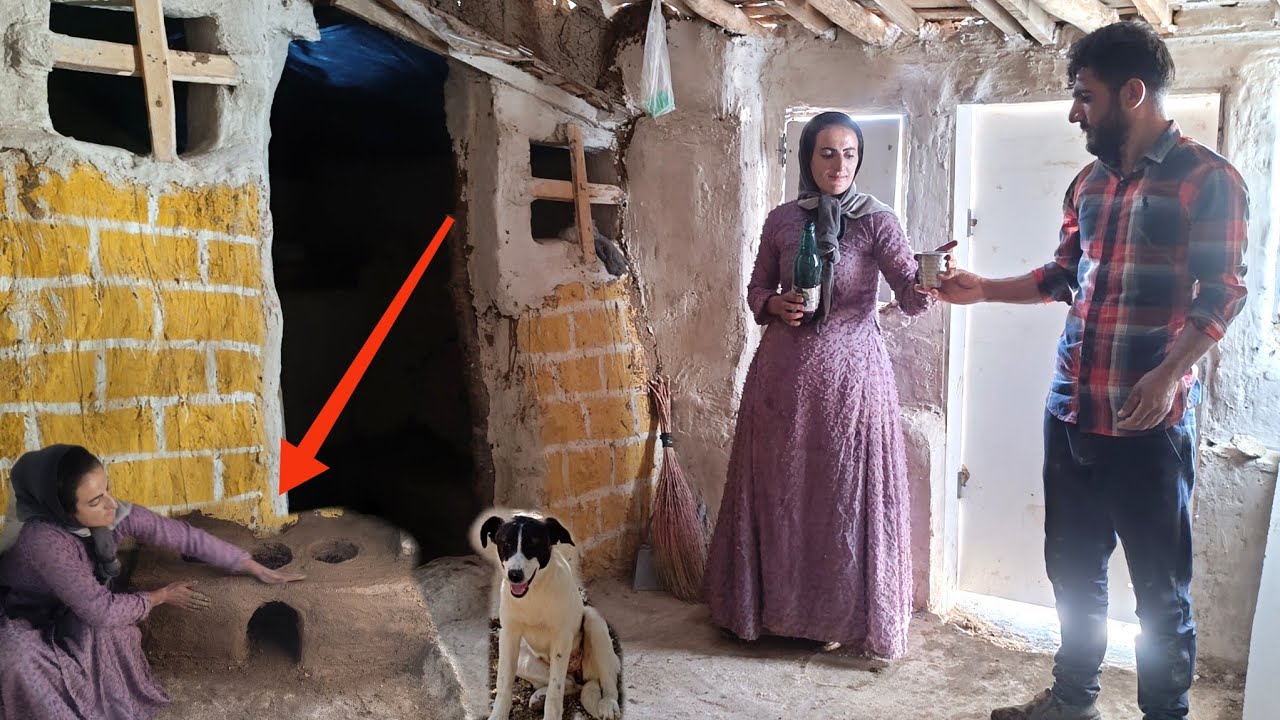 extraordinary transformation;  Making a natural gas stove in the magical hut of Mother