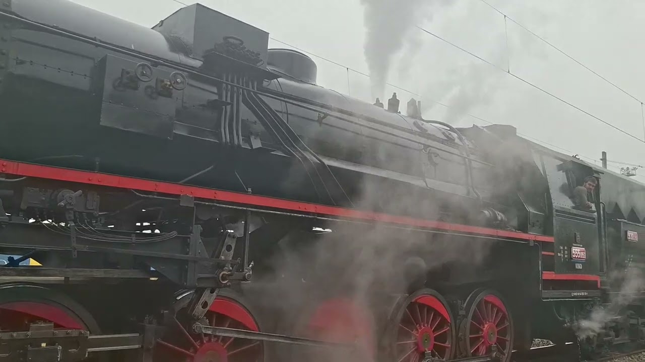 Parní vlak na hl. Nádraží v Prostějově 31.5.2025