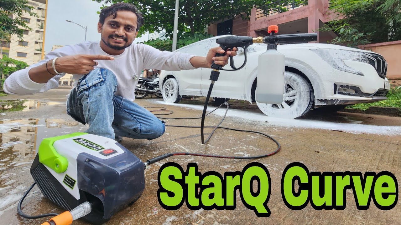Starq Curve High Pressure Washer, Car Washer, 3000 Watts 15L/Min Flow Rate, Hose, Portable, Car Bike