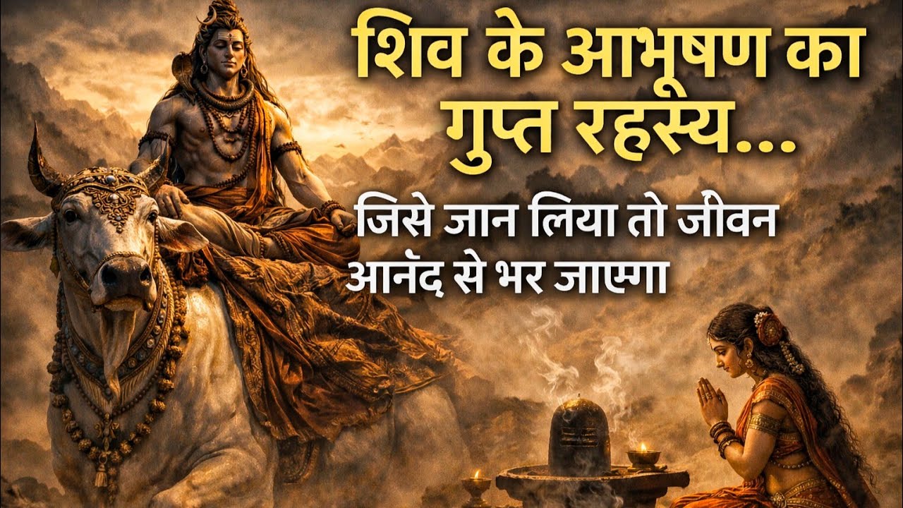 || शिव के आभूषण का गुप्त रहस्य जिसे जान लिया तो जीवन आनंद से भर जाएगा...? आओ जाने इस वीडियो में।😮