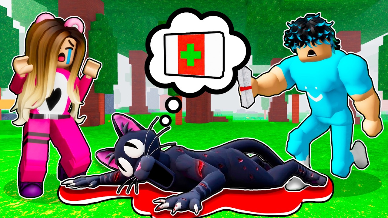 Salvamos al GATO de 99 Noches en el Bosque en Roblox