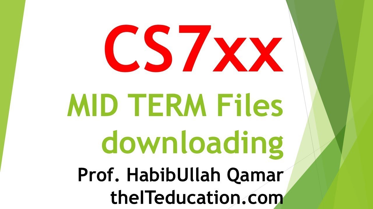VU Mid Term| VU Final term | Files Downloading | How to Download |theITeducation.com