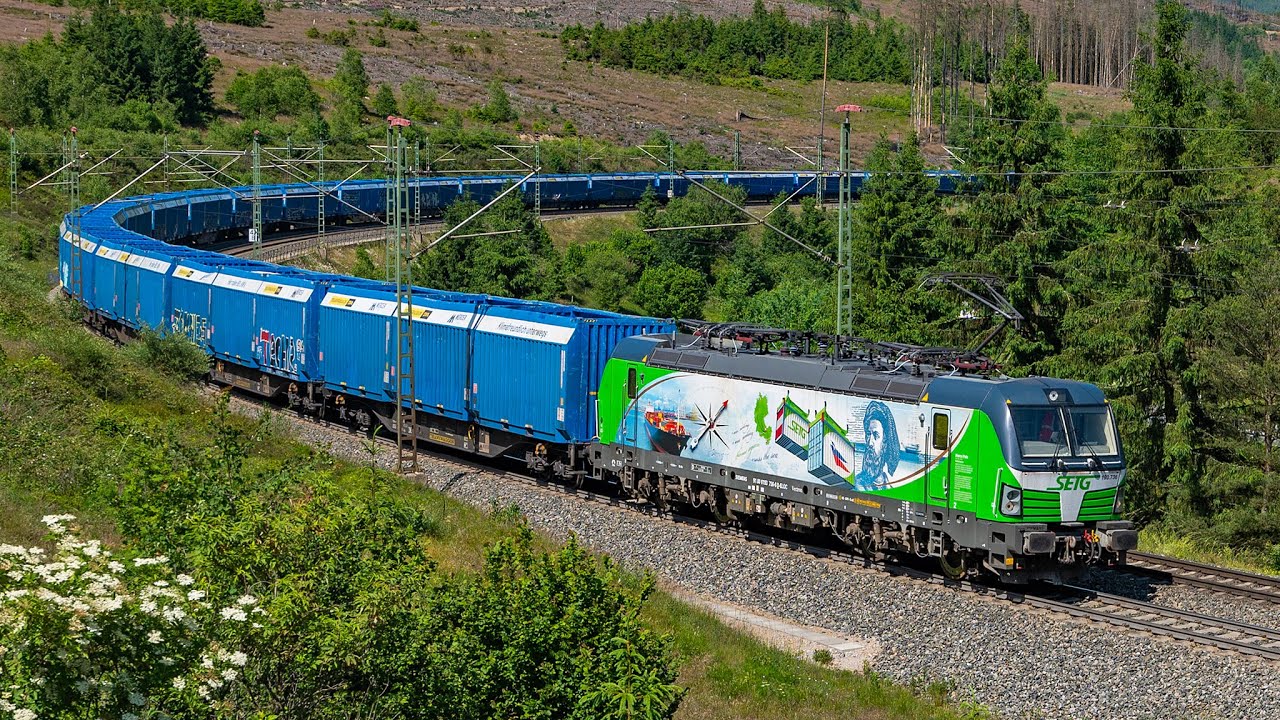 PRESS Spritzzug, SETG, Vectron-Lokzug, BR218 + Messzug, Stadler EuroDual uvm auf der Frankenwaldbahn