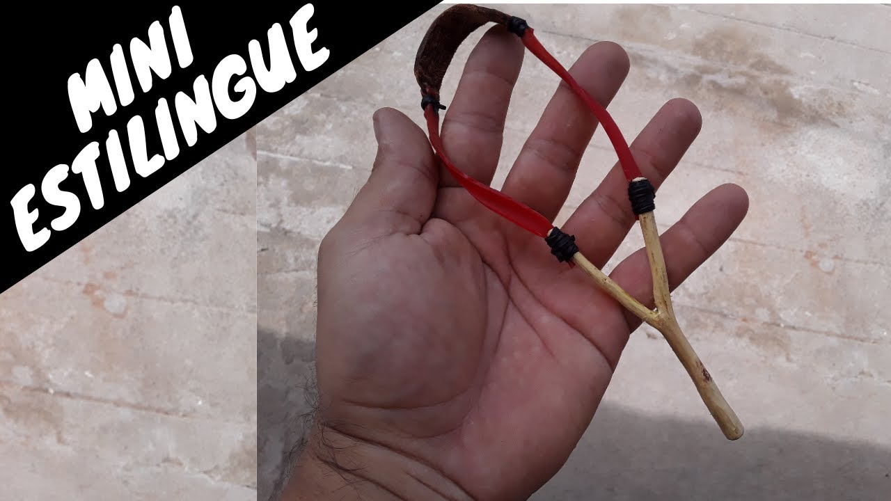 Mini estilingue como fazer, como fazer mini bodoque, mini baladeira como fazer baladeira, peteca
