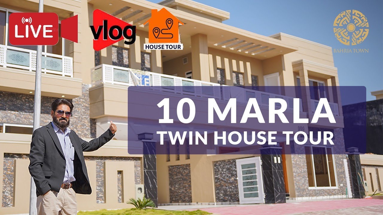 10 Marla Twin Houses for Sale in Bahria Town Phase 8 Rawalpindi | 10 Marla House Design in Pakistan