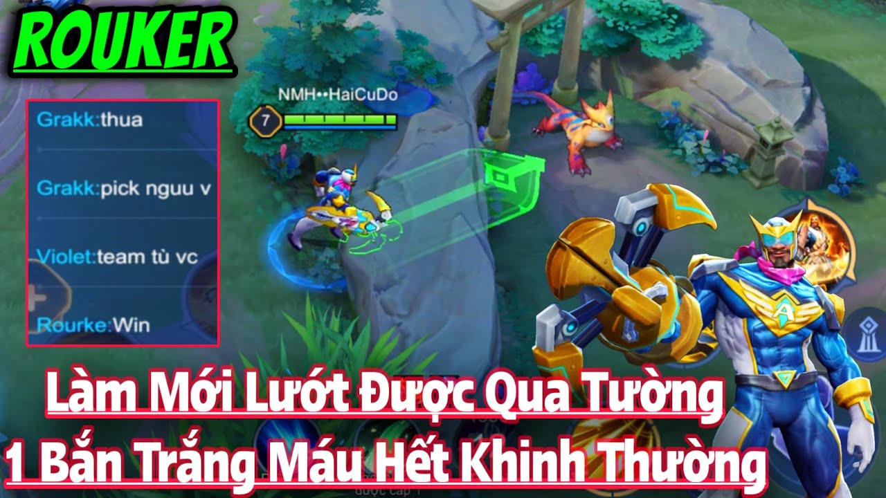 ROUKER Thay Đổi Lướt Được Qua Tường 1 Bắn Trắng Máu Khiến Đồng Đội Xem Thường Lặng Thinh