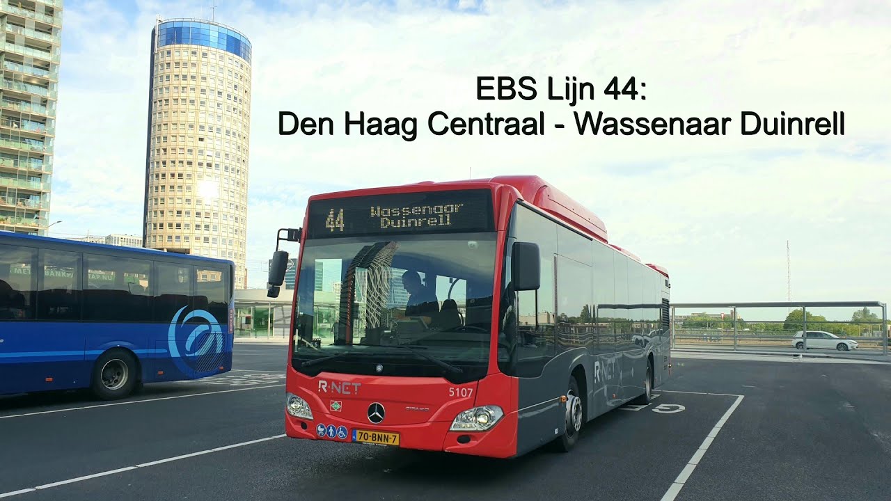 EBS lijn 44: Den Haag Centraal - Wassenaar Duinrell - 2020