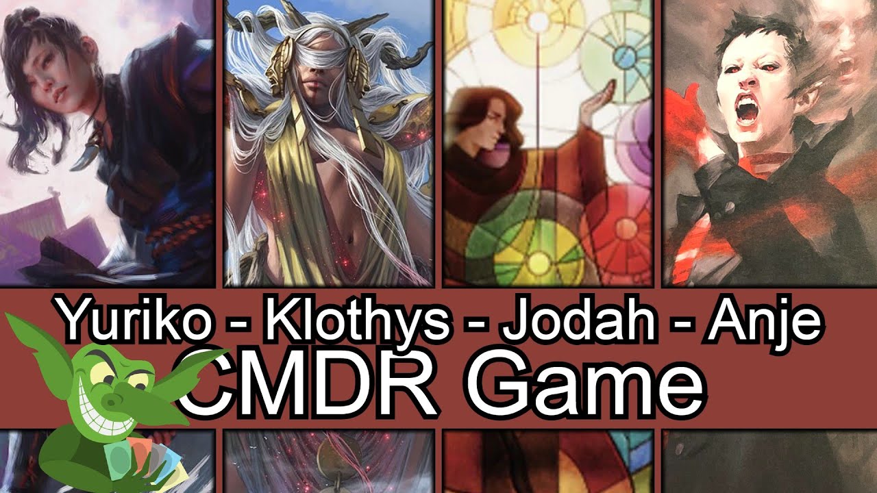 That's a lot of damage! Yuriko vs Klothys vs Jodah vs Anje Falkenrath EDH / CMDR game play
