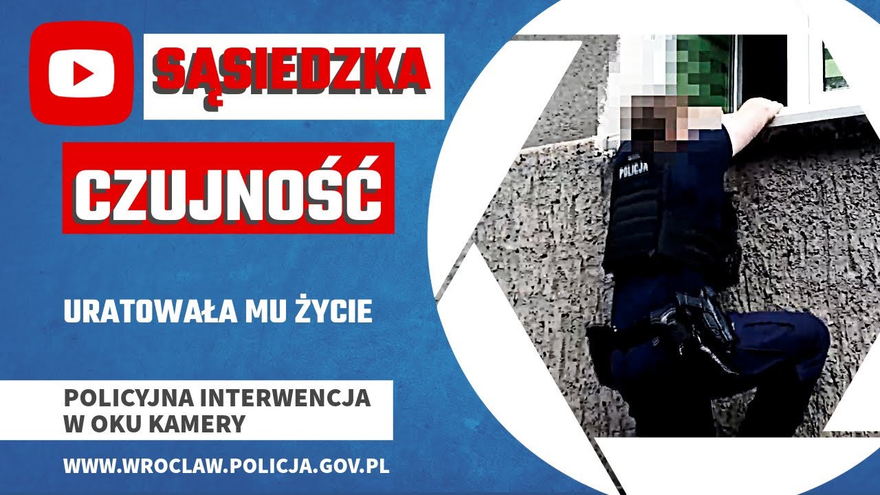 Dzięki sąsiedzkiej czujności, policjanci uratowali mu życie