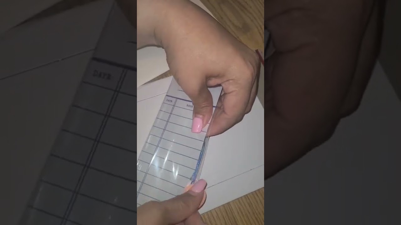 Library card bookmarks. link in the description! #fyp #viralshorts