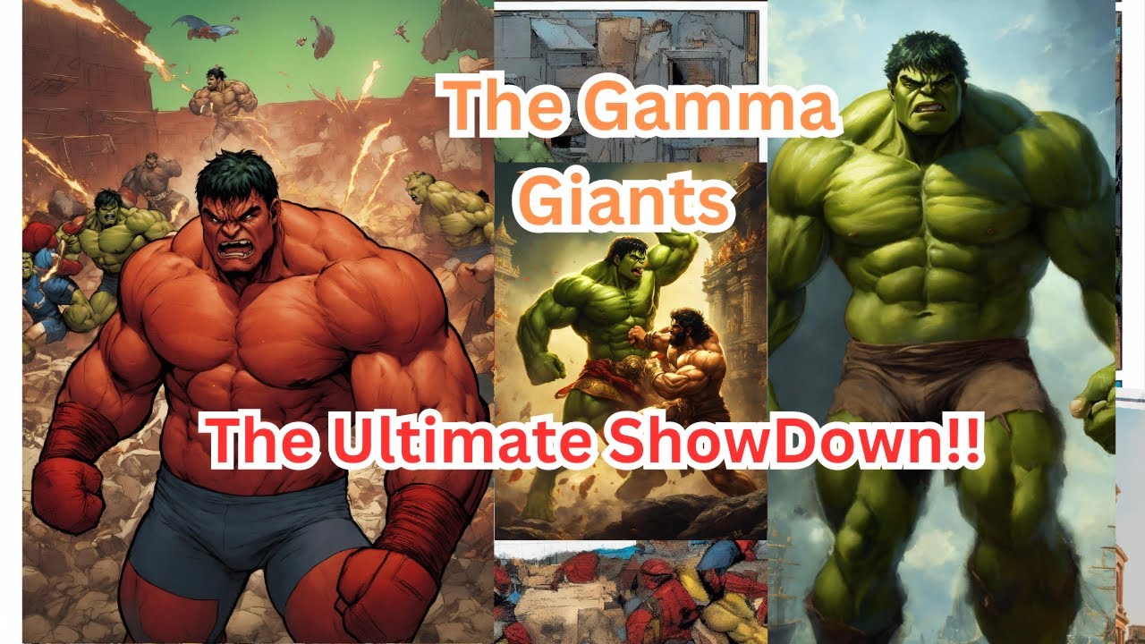 Hulk vs Red Hulk: Ultimate Gamma Giants Showdown!