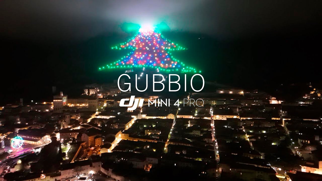Gubbio, The Largest Christmas Tree in the World - [DJI Mini 4 Pro]
