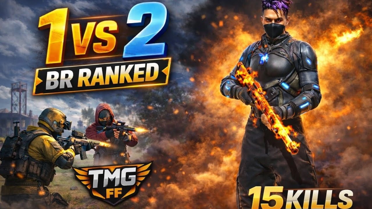 1v2 BR rank 15 kills 😯😯🔥 Headshots BOOYAH 💥💥#Shorts, #YouTubeShorts, #viral, #trending, #fyp,gaming