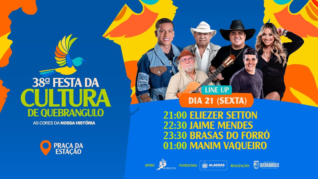R&aacute;dio Princesa FM 103,5 - 38&ordf; Festa da Cultura de Quebrangulo - 21/11/2025