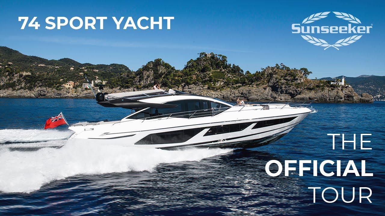 OFFICIAL Sunseeker 74 Sport Yacht Tour