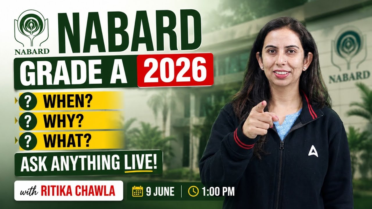 NABARD Grade A 2026 | When, Why & What | Ask Anything Live with Ritika Chawla