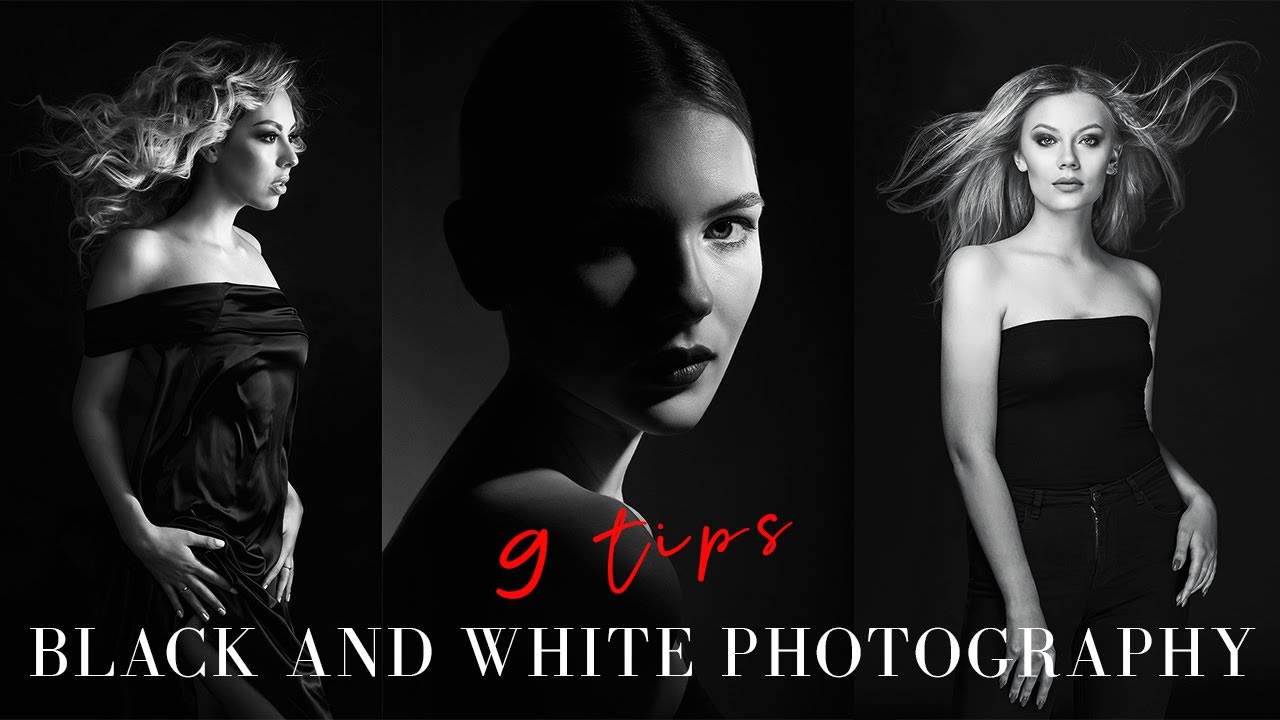 Black and white studio photography. 9 tips. //  BW Photography.