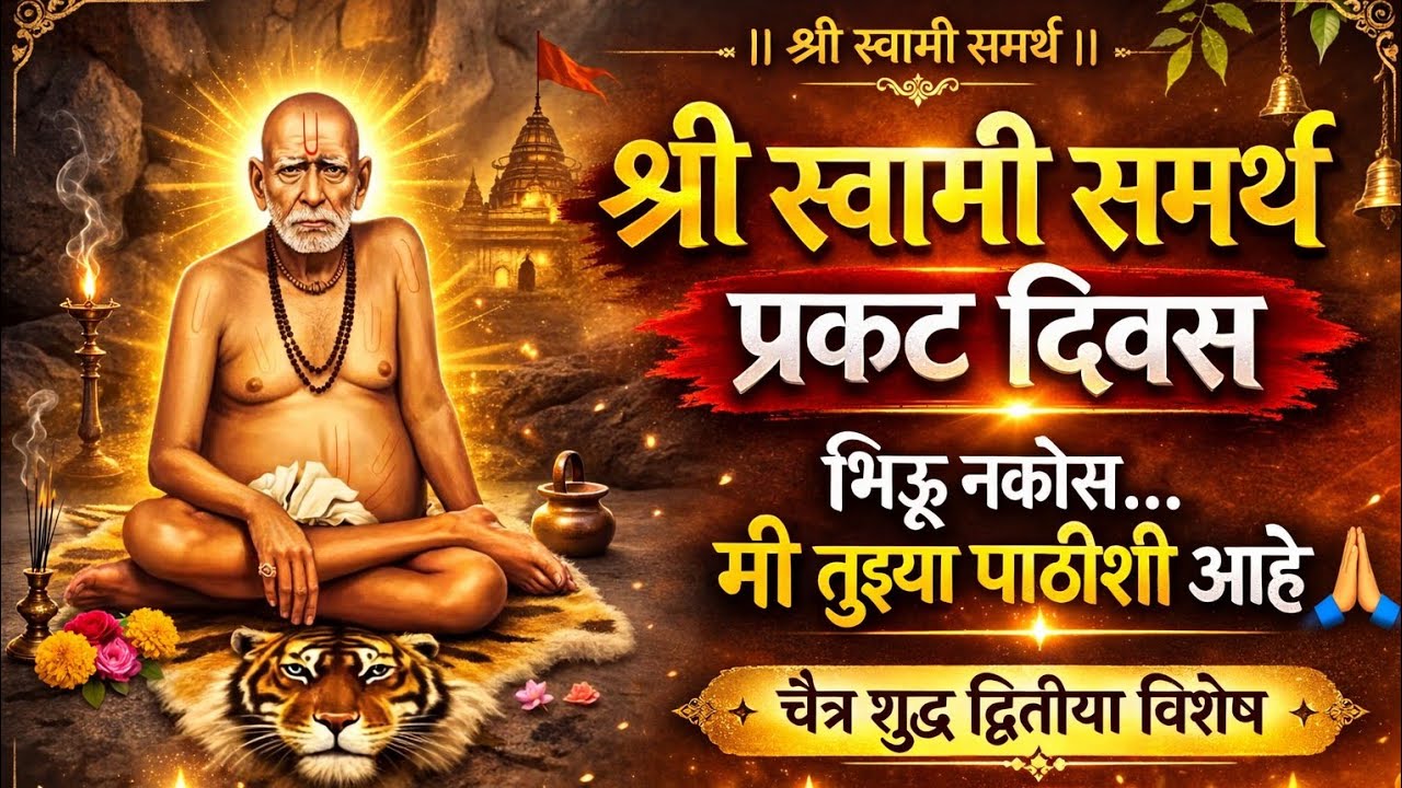 श्री स्वामी समर्थ प्रकट दिवस | म्हणा हा मंत्र आणि मिळवा स्वामींची कृपा 🙏 | Swami Samarth Prakat Din