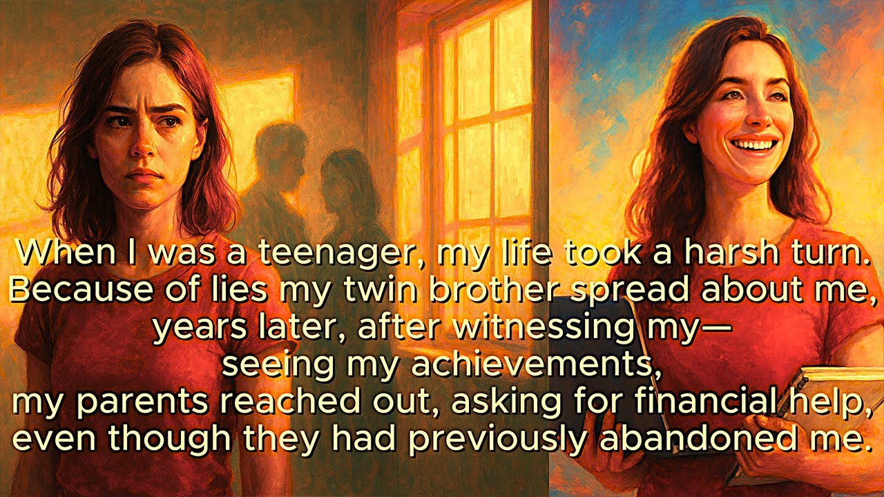 Kicked Out as a Teen for False Rumors Spread by My Brother, Years Later Parents See My Success and..