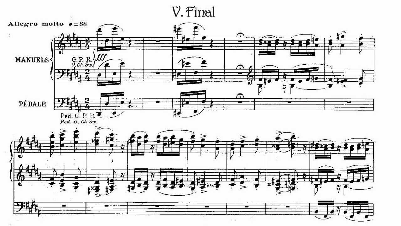 Virgil Fox - Louis Vierne - 6th Symphony, Final Op. 59